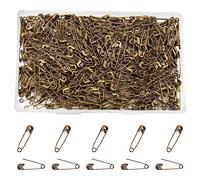 Hocansen 500 PCS Safety Pins 20mm Small Sewing Pins Tiny Tag Pin for Clothes,Jewelry Making and Handicrafts (Bronze)