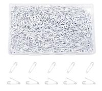 Hocansen 500 PCS Safety Pins 20mm Small Sewing Pins Tiny Tag Pin for Clothes,Jewelry Making and Handicrafts (White)