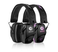 HOCAZOR HO1006 Shooting Ear Defenders SNR 31dB Suit for Shooters Hunting Range Racing Concert Sports Events Airports - Black&Purple