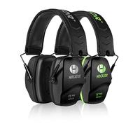 HOCAZOR HO1006 Shooting Ear Defenders SNR 31dB Suit for Shooters Hunting Range Racing Concert Sports Events Airports - Black&Green