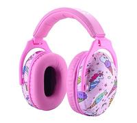 HOCAZOR Kids Ear Defenders, Passive Earmuffs Adjustment Noise Protection Headphones Children with Autism for Concert Fireworks Show Cinemas, NRR 22dB/SNR 27dB, Pink