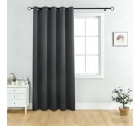 HOCEDO Kitchen Curtains 110 x 85 cm 90% Light Blocking, Privacy Protection, Noise Reduction Thermal Insulated Curtain for Children'S Rooms, Living Rooms, Dark Grey