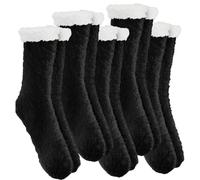 Hocerlu Fluffy Socks for Women - 5 Pairs Soft Cosy Warm Bed Socks