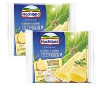 Hochand Sliced Cheese with Chives 130 GRAM x 2 container