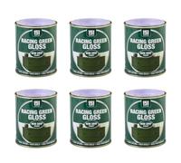 HOCHSTE 151 Coatings Gloss Paint, Non Drip Interior & Exterior Paint, High Build Finish, Smooth Application for Wood Metal Doors, Furniture, Durable Gloss Coating, 300ml (Racing Green, Pack of 6)