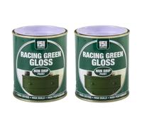 HOCHSTE 151 Coatings Gloss Paint, Non Drip Interior & Exterior Paint, High Build Finish, Smooth Application for Wood Metal Doors, Furniture, Durable Gloss Coating, 300ml (Racing Green, Pack of 2)