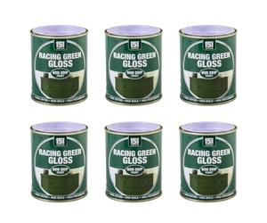 HOCHSTE 151 Coatings Gloss Paint, Non Drip Interior & Exterior Paint, High Build Finish, Smooth Application for Wood Metal Doors, Furniture, Durable Gloss Coating, 300ml (Racing Green, Pack of 6)