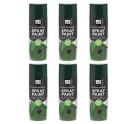 HOCHSTE 151 Multipurpose Metallic Spray Paint, Quick Dry Finish Aerosol Paint for Metal, Wood & Plastic, Smooth Metallic Coating for DIY Crafts, Furniture, 400ml (6, Green, Gloss)