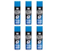 HOCHSTE® 151 Silicone Lubricant Spray, Multi-Purpose Silicone Lubricating Spray for Rubber, Wood, Vinyl & Moving Parts, 200ml, (Silicone Lubricant, Pack of 6)