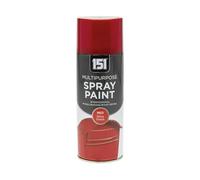 HOCHSTE 1x 151 Multipurpose Metallic Spray Paint, Quick Dry Finish Aerosol Paint for Metal, Wood & Plastic, Smooth Metallic Coating for DIY Crafts, Furniture, 400ml (1, Red, Gloss)