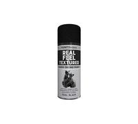 HOCHSTE 1x Real Feel Textured Effect Black Spray Paint, Quick Dry Aerosol, Durable Interior & Exterior Finish, High Coverage, Easy Spray Application, No CFC, 400ml, (1, Textured Effect Black)