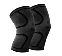 HOCHSTE 2x Knee Support Brace - Compression Knee Sleeves for Men & Women, Arthritis Pain Relief, Sports, Running, Gym, Patella Tendon Support, Ligament Protection, Squats Medium