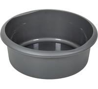 HOCHSTE® Addis Washing Up Bowl 7.7L, Fits Most Kitchen Sinks, BPA-Free Plastic, High Gloss Finish, Easy Clean & Durable with Raised Feet for Drainage, Holds 10-Inch Plate (Metallic Grey)