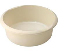 HOCHSTE® Addis Washing Up Bowl 7.7L, Fits Most Kitchen Sinks, BPA-Free Plastic, High Gloss Finish, Easy Clean & Durable with Raised Feet for Drainage, Holds 10-Inch Plate (Beige)