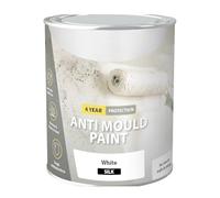 HOCHSTE® Anti Mould Paint White Silk, Quick Drying, Moisture And Steam Resistant, Easy To Apply, Long-Lasting, Perfect For Bathrooms, Kitchens, Bedrooms, Enhances Home Décor, 750ml