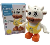 Hochste Baby Dancing Cow Toy - Musical Dancing Cattle with Lights & Sound Effects, Interactive Movements, Fun Educational Toy for Kids, Perfect Xmas or Birthday Gift White One Size