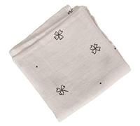 HOCHSTE Baby Muslin Squares Luxury Cloths Soft Cotton Bib Nappy Diaper Insert Gift Set Black Leaf