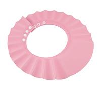 Hochste Baby Shower Hat Adjustable Kids Shampoo Bath Cap Wash Hair Waterproof Ear Shield Pink One Size