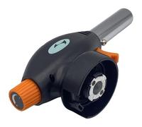 HOCHSTE® Blow Torch for Cooking - Adjustable Flame Butane Torch with Safety Lock - Ideal for Creme Brulee, BBQ, Searing, Baking, Soldering & More - One-Handed Torch Piezo Ignition x 1pc Black