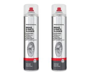 HOCHSTE® Brake Cleaner Spray, Fast Evaporating, Multi-Purpose, Quick Dry Aerosol, 360° Spray Action, Removes Brake Dust, Oil, Grease, Dirt & Road Grime, 600ml (2Pcs, 600ml)