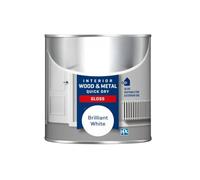 HOCHSTE® Brilliant White Paint, Quick Drying Formula, Durable & Weather-Resistant, DIY Enthusiasts, Easy-To-Apply, Ideal For Walls, Ceilings, Wood, Metal, Interior And Exterior Use, (Gloss, 250ML)