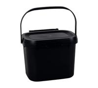 HOCHSTE® Caddy Kitchen Food Waste Bin, Black, 1Pcs