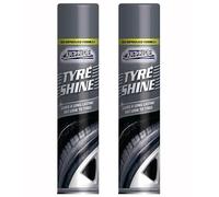 HOCHSTE® Car Pride Tyre Shine 300ml - Long-Lasting Wet Look Spray for a Deep Black Finish - Quick Drying, No Polishing, Instant Shine for Car, Van, and Bike Tyres Black - 2 Pack