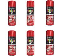HOCHSTE Colour It Cherry Red Quick Drying Paint, Multi-Surface, Gloss Finish, Smooth Coverage, Durable, Rust-Resistant, Long-Lasting, Ideal for Doors, Gates, Railings & Furniture, 400ml (Pack of 6)
