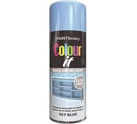 HOCHSTE Colour It Sky Blue Quick Drying Paint, Multi-Surface, Gloss Finish, Smooth Coverage, Durable, Rust-Resistant, Long-Lasting, Ideal for Doors, Gates, Railings & Furniture, 400ml, (Pack of 1)