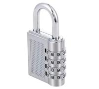 HOCHSTE Combination Padlock - Heavy Duty Padlocks with Code, Suitcase Locks, Lock for Gym Locker, Hasp, Outdoor Shed, Storage, Cabinet, Tool Box, Luggage Locks - Weatherproof Combination Lock (Silver)