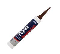 HOCHSTE® Decorators Caulk, Flexible Gap Filler Sealant, Fast Drying, Paintable in 1 Hour, Interior Crack & Joint Filler for Walls, Skirting & Frames, (Brown, 380ml, 1Pcs)