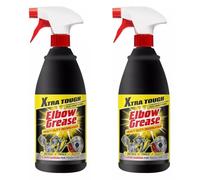 HOCHSTE® Elbow Grease Heavy Duty Degreaser 1L - Xtra Tough All-Purpose Cleaner for Grease, Grime, Oil, and Stubborn Messes on Metal, Plastic, and Tools - Solvent-Free Black - 2 Pack 1000ml