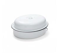 HOCHSTE® Falcon Oval Roaster, Oven-Safe Construction, Scratch-Resistant and Stain-Resistant Finish, Long-Lasting Use, Perfect for Home Kitchens, Batch Cooking, Slow Roasting, Baking