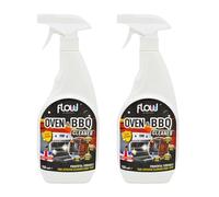 HOCHSTE® Flow Oven & BBQ Cleaner, Grease Remover, Fast-Acting, Deep Cleaning Formula, Easy To Use, Perfect For Grease Remover, Smoke Residue, Tough Kitchen, Barbecue Grills, (750ml, Pack of 2)