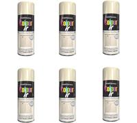HOCHSTE Gloss Quick-Drying Spray Paint, DIY Enthusiasts, Long-Lasting, Perfect Wood, Plastic, Metal, Home Repairs, Easy To Apply, Interior And Exterior Use, 400ml, (6, Cottage Cream)
