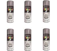 HOCHSTE Gloss Quick-Drying Spray Paint, DIY Enthusiasts, Long-Lasting, Perfect Wood, Plastic, Metal, Home Repairs, Easy To Apply, Interior And Exterior Use, 400ml, (6pcs, Light Grey)