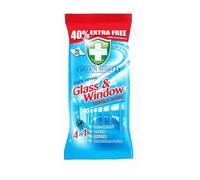 HOCHSTE® Green Shield Quick Drying Glass & Window Surface Wipes, Removes Stains and Dirt Fast, Smear Free, Cuts Through Grease, Easy to Use, Pack of 70 Large Wipes