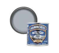HOCHSTE® Hammerite Metal Smooth Silver Paint, Quick-Drying Formula, Corrosion Protection, DIY Enthusiasts, Perfect For Gates, Railings, Garden Furniture, Indoor And Outdoor Use, (250ml)