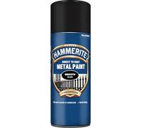 HOCHSTE® Hammerite Rust Metal Paint, Smooth Glossy Finish, Corrosion Protection, 3 in 1 Formulation, Paint Directly on Rust, Easy to Restore & Protect, Ideal for Exterior, (Smooth Black), 400 ml