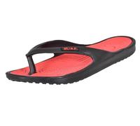 HOCHSTE Ladies Toe Post Flip Flops Womens Summer Pool Beach Flat Sandal UK Size 3-8 (Black Red, 3)