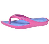 HOCHSTE Ladies Toe Post Flip Flops Womens Summer Pool Beach Flat Sandal UK Size 3-8 (Fuchsia Blue, 3)