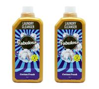 HOCHSTE® Laundry Cleanser Cotton Fresh, Sanitiser Liquid, Deep Fabric Hygiene, Odour Eliminator, Machine & Hand Compatible, Long-Lasting Freshness, Powerful Laundry Care Formula (Pack of 2, 1Ltr)