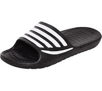 HOCHSTE Mens Slider Slip on Mules Beach Holiday Pool Shower Flat Summer Sandal Size 6-11 (Black White - MYSL06, Numeric_12)