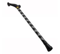 Hochste NHS Healthcare Walking Sticks for Women, Elderly Or Disabled, Adjustable Height, Right Or Left Handed, Non-Slip Rubber Tip, Lightweight, Etched Engraved Flecked Stripes Pattern Black Silver