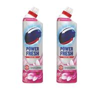 HOCHSTE® Power Fresh Toilet Cleaner Gel, Removes Limescale & Toilet Bowl Stains, Long-Lasting Fresh Fragrance with Essential Oils, Hygienic Toilet Cleaning Gel, 750ml (Fresh Floral, Pack of 2)