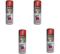 HOCHSTE Primer Matt Finish Spray Paint, Quick-Drying, DIY Enthusiasts, Long-Lasting Protection, Perfect Wood, Plastic, Metal, Home Repairs, Easy To Apply, Interior And Exterior Use, (4pcs, Red)