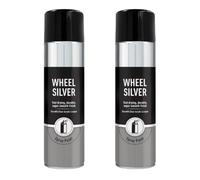 HOCHSTE®Primer Spray Paint, Fast Drying, Multi-Surface Primer, Strong Adhesion, Smooth Even Finish, Undercoat for Metal, Wood, Plastic, Base Coat for Automotive, DIY (Wheel Silver, 500ml, 2Pcs)