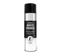 HOCHSTE®Primer Spray Paint, Fast Drying, Multi-Surface Primer, Strong Adhesion, Smooth Even Finish, Undercoat for Metal, Wood, Plastic, Base Coat for Automotive, DIY (White Primer, 500ml, 1Pcs)