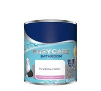 HOCHSTE® Pure Brilliant White Paint, Quick Drying Formula, Long-Lasting Performance, Durability & non-yellowing, Interior and Exterior Use, Stain-resistant, Multi-surface use, (EasyCare Bathroom, 1L)