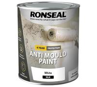 HOCHSTE® Ronseal Anti Mould Paint White Silk, Quick Drying, Moisture And Steam Resistant, Easy To Apply, Long-Lasting, Perfect For Bathrooms, Kitchens, Bedrooms, Enhances Home Décor, 750ml